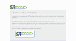 Desktop Screenshot of centurycancercenters.com