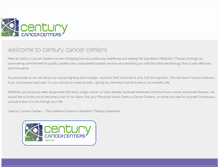 Tablet Screenshot of centurycancercenters.com